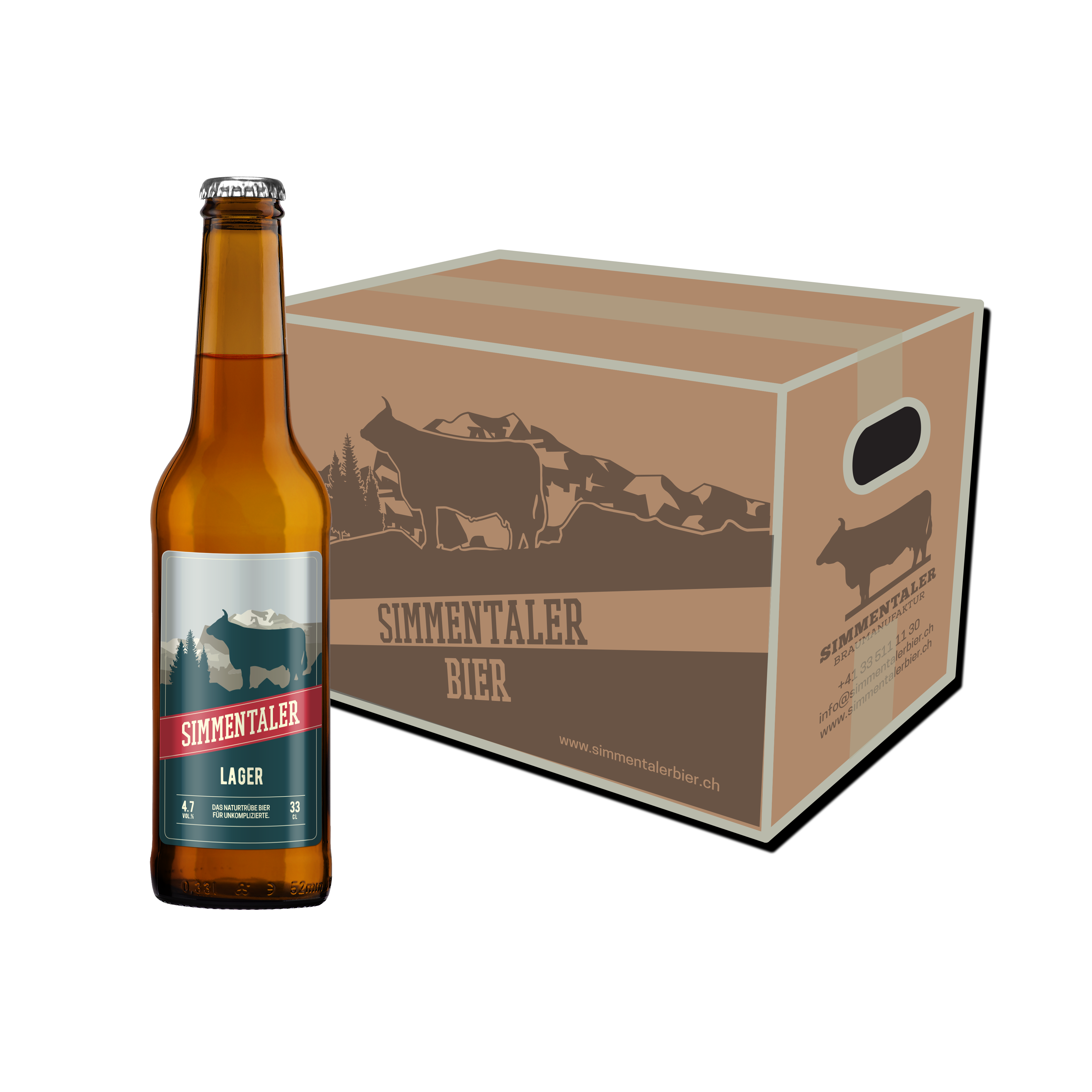 Lager - Simmentaler Bier Naturtrübes und helles Lagerbier
